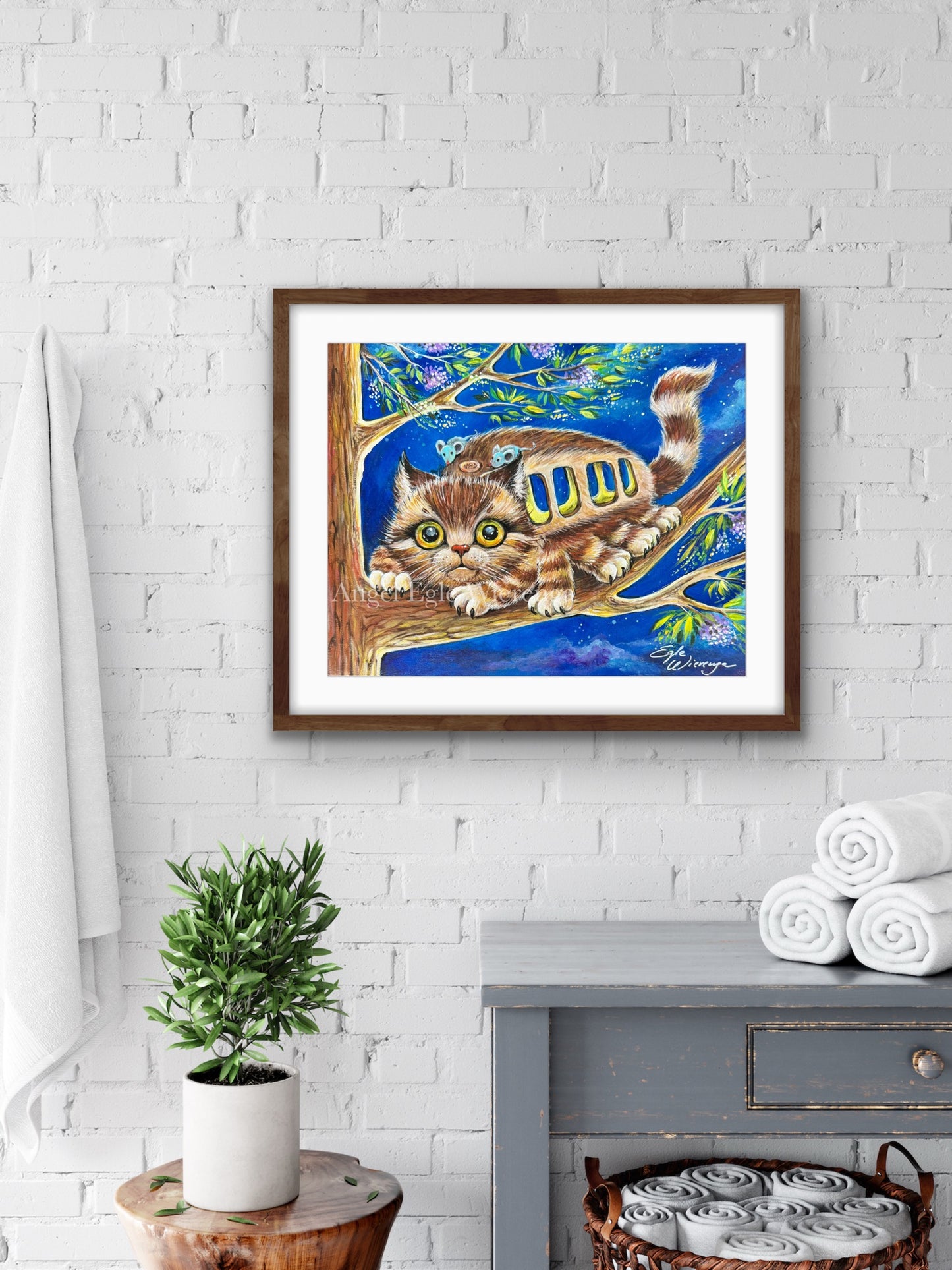 Art Print "Kittybus" ((Inspired by Studio Ghibli film My Neighbor Totoro)