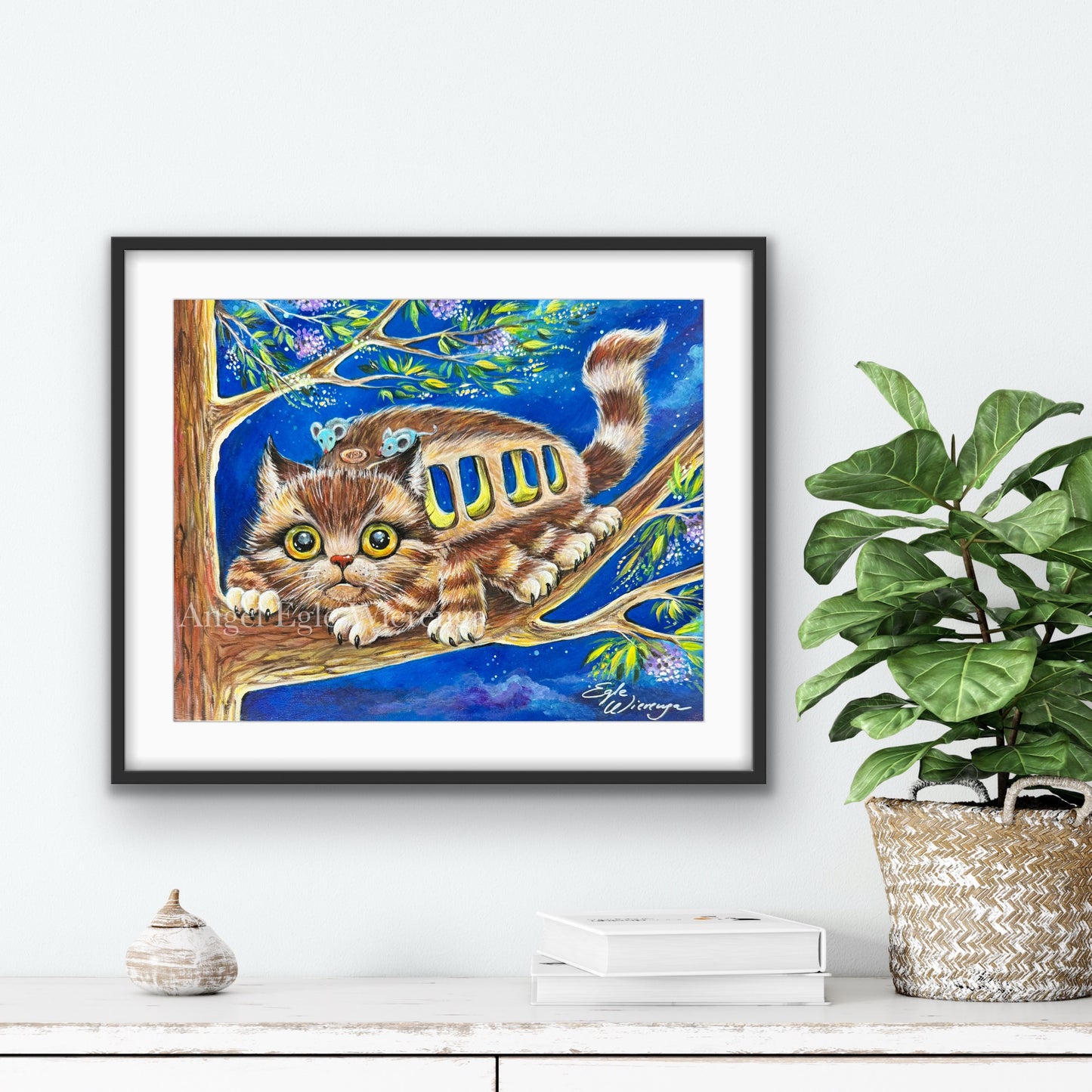 Art Print "Kittybus" ((Inspired by Studio Ghibli film My Neighbor Totoro)