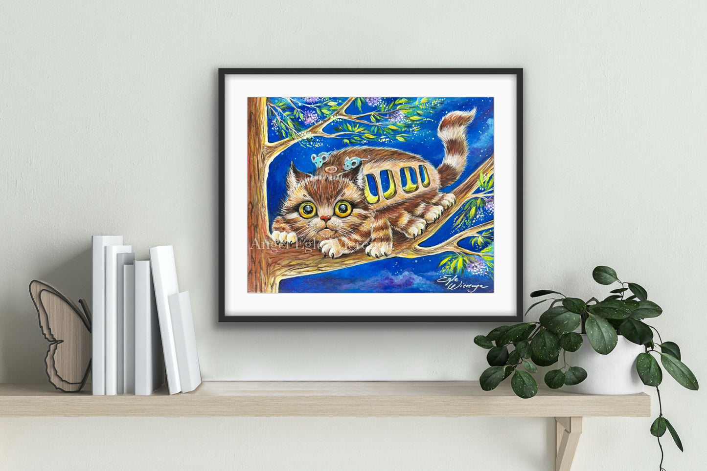 Art Print "Kittybus" ((Inspired by Studio Ghibli film My Neighbor Totoro)