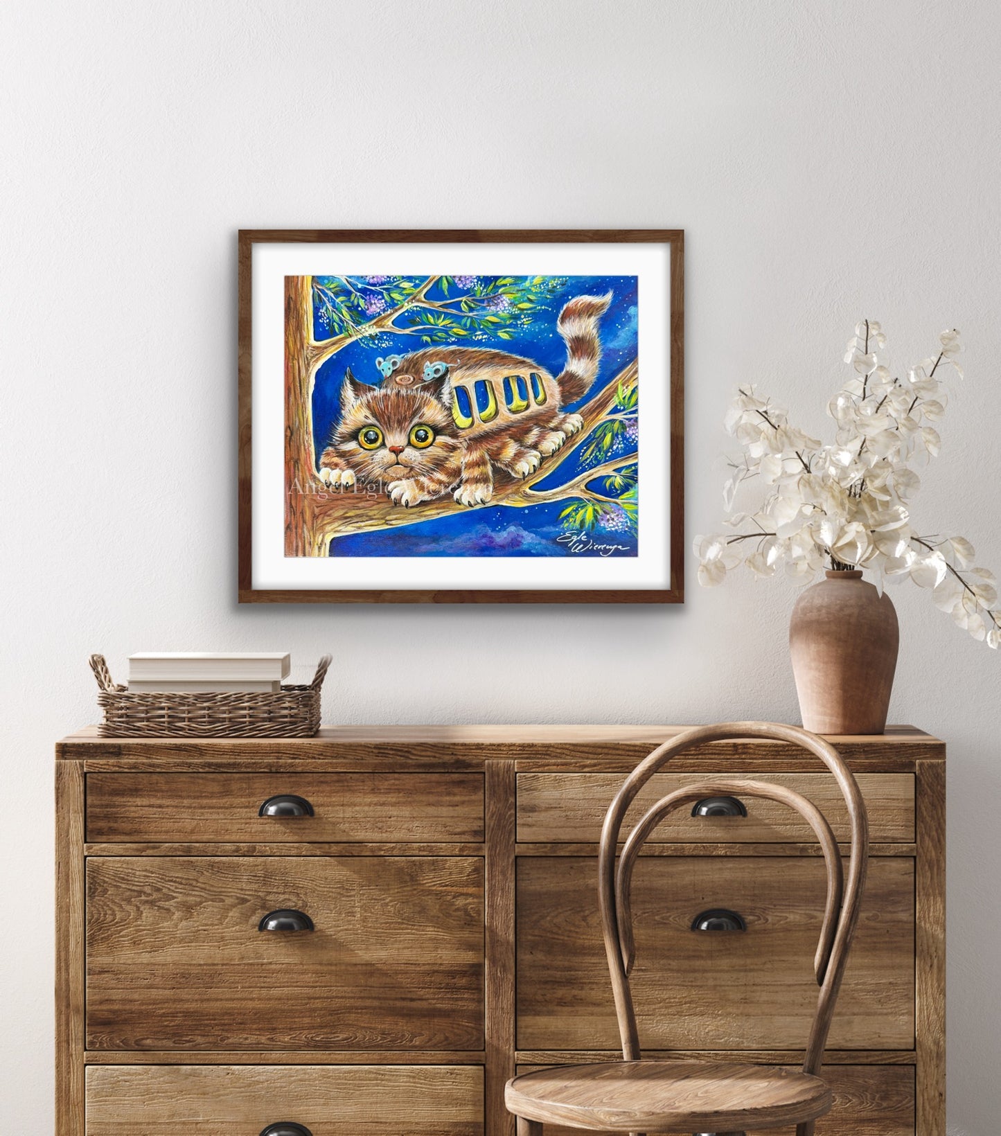 Art Print "Kittybus" ((Inspired by Studio Ghibli film My Neighbor Totoro)
