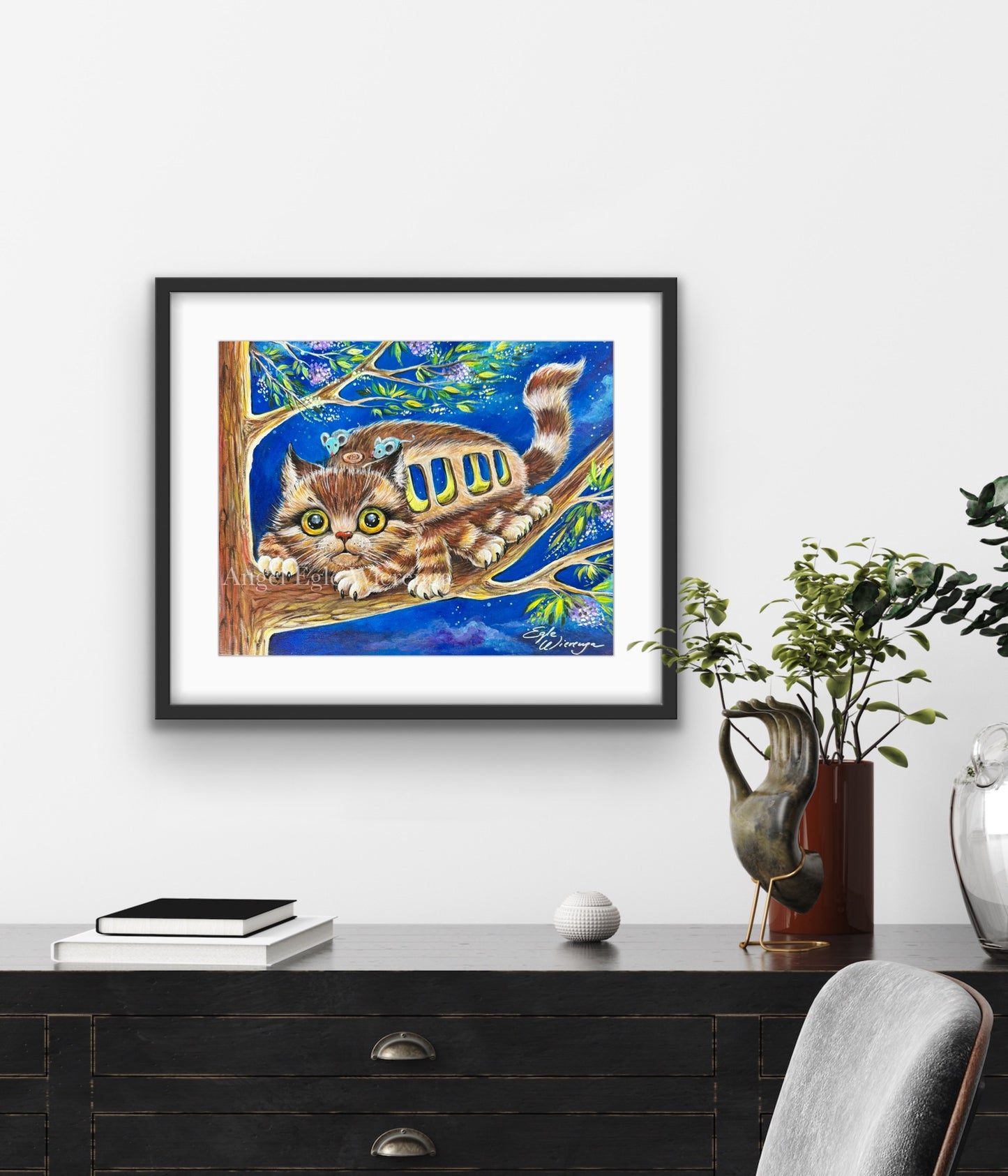 Art Print "Kittybus" ((Inspired by Studio Ghibli film My Neighbor Totoro)