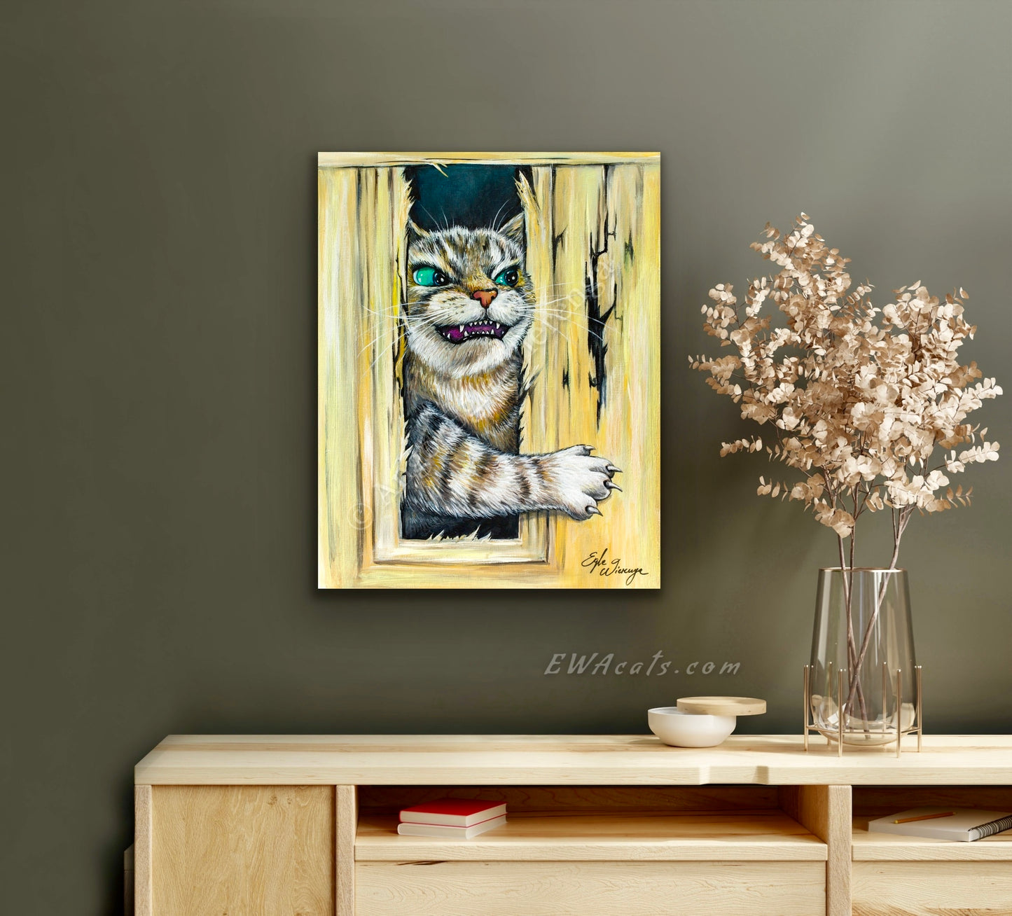 SUPREME MASTER CANVAS "Here's Kitty" Limited to 5!
