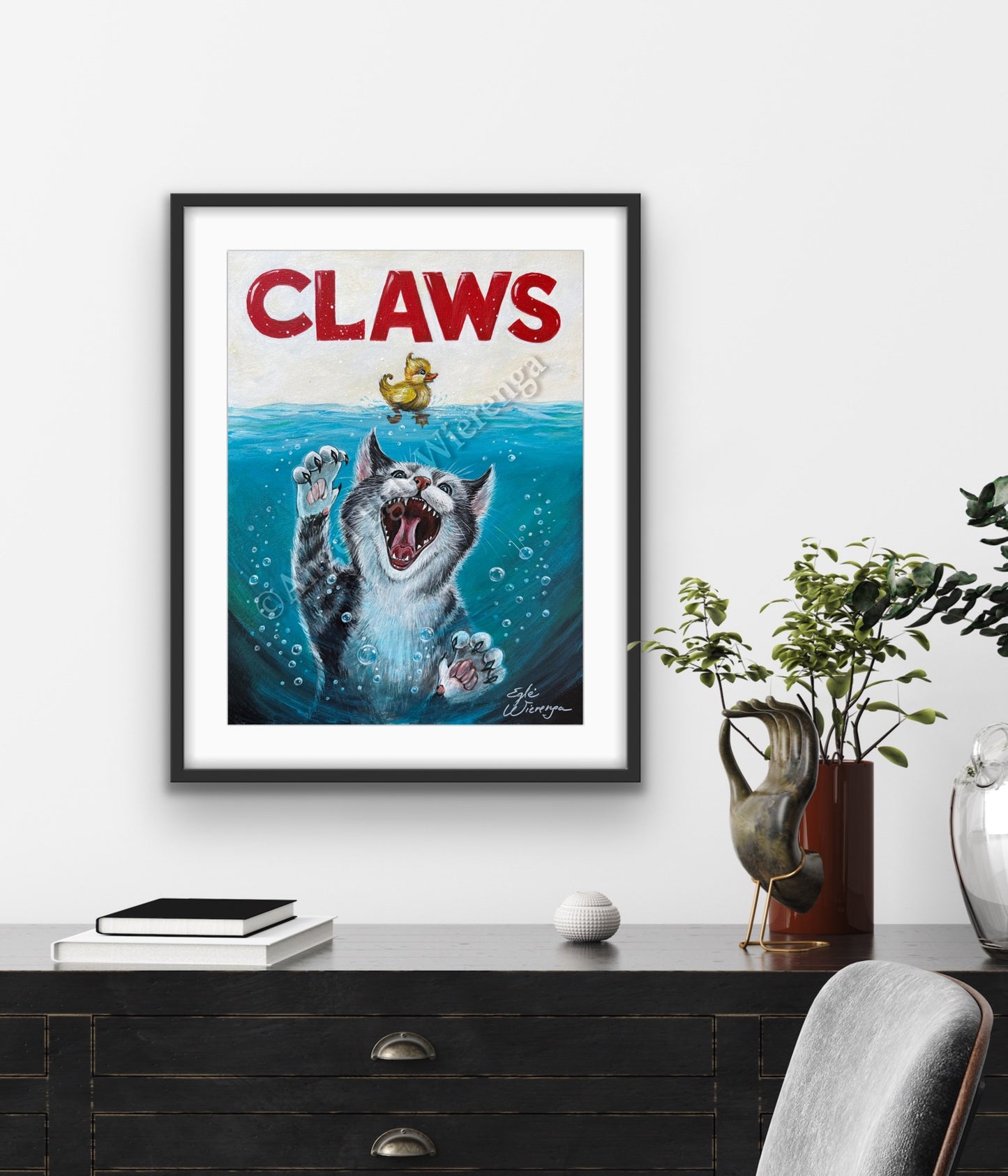 Art Print "Claws" Inspired by movie Jaws