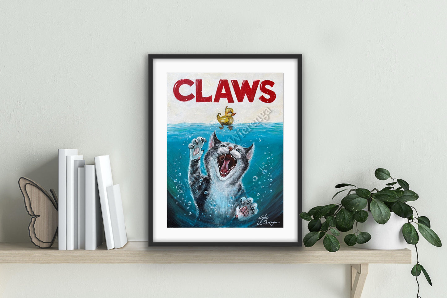 Art Print "Claws" Inspired by movie Jaws