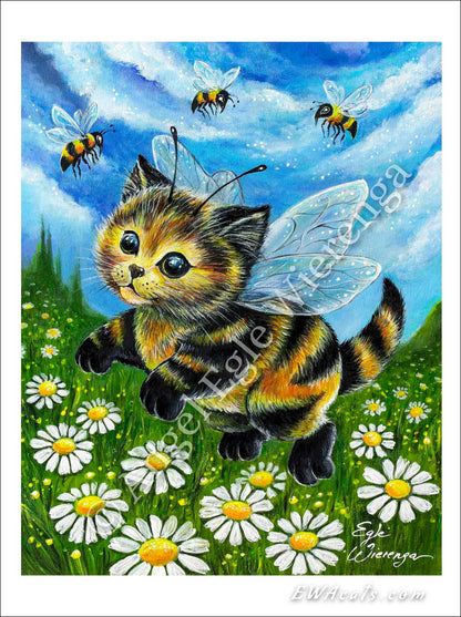 Art Print "Kitty Bee"