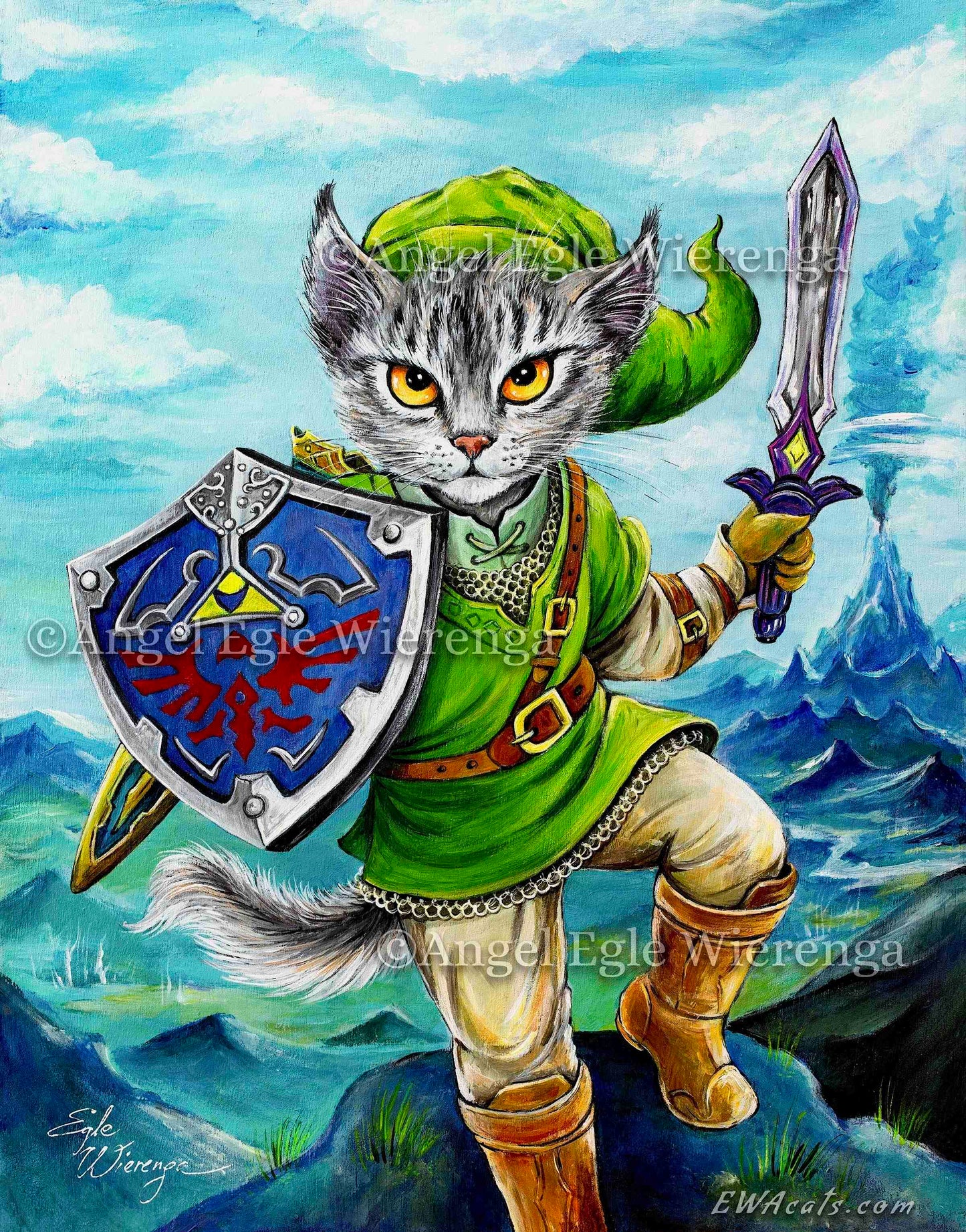 SUPREME MASTER CANVAS "Kitty Link" Limited to 5!