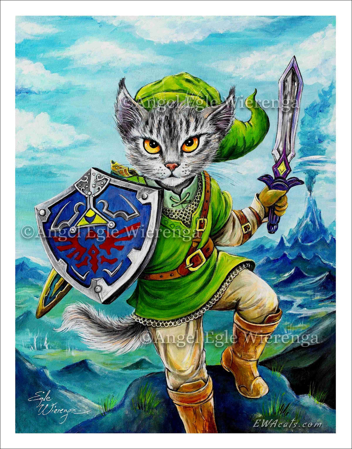 Art Print "Kitty Link"
