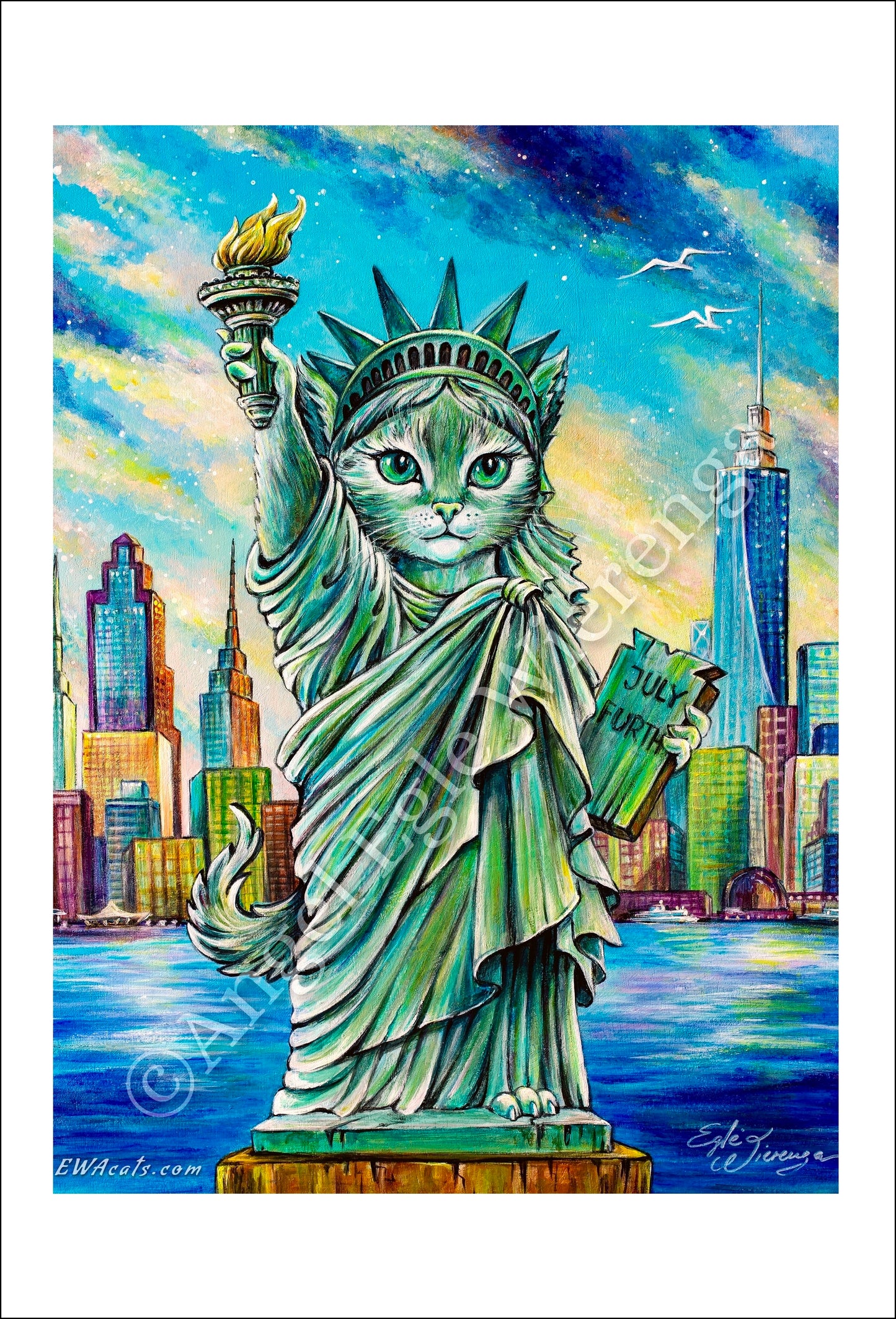 Art Print "Statue of Lipurrty"
