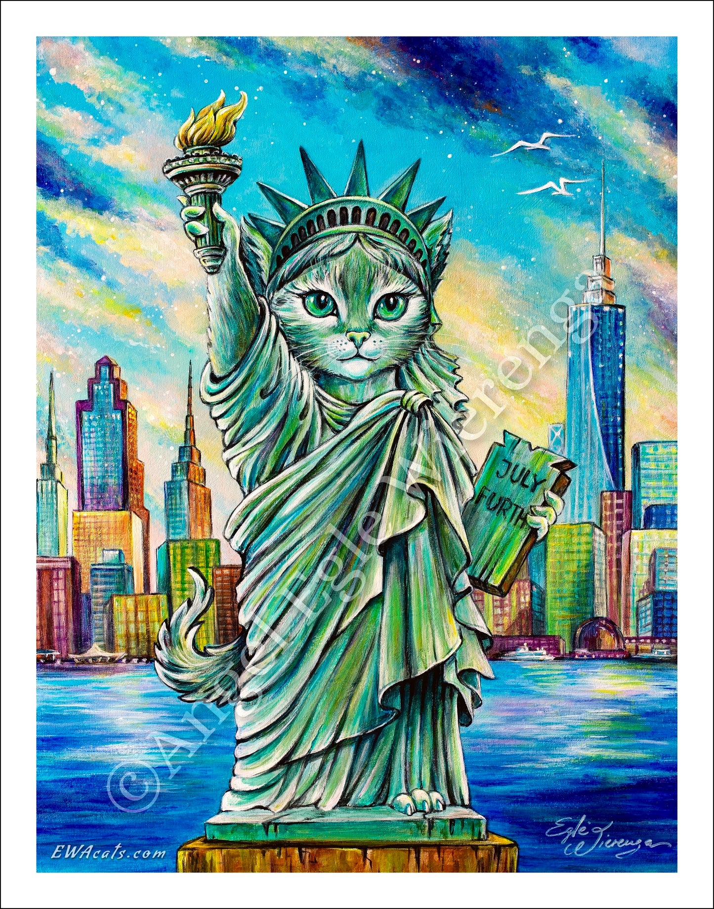Art Print "Statue of Lipurrty"