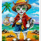 Art Print "Monkey D. Fluffy"
