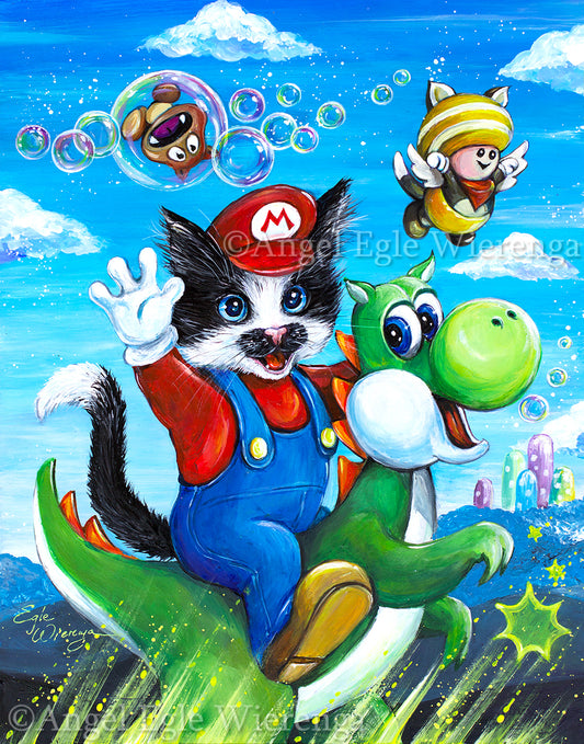 CANVAS "Mario Kitty"  Open & Limited Edition