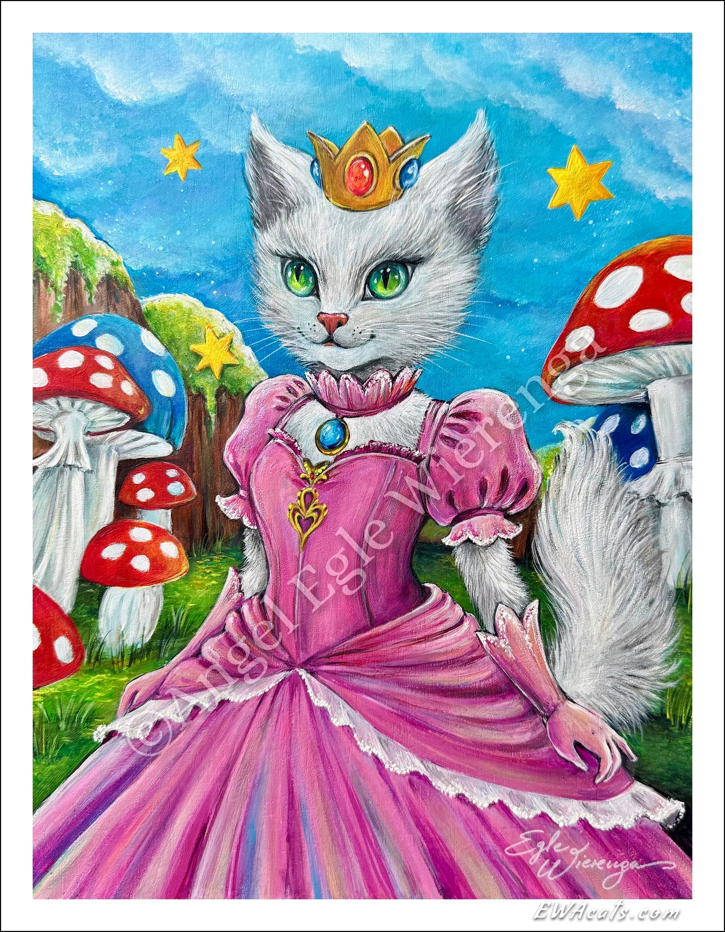 Art Print "Purrincess Peach"