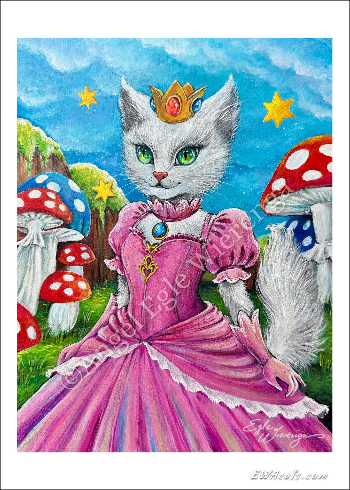 Art Print "Purrincess Peach"