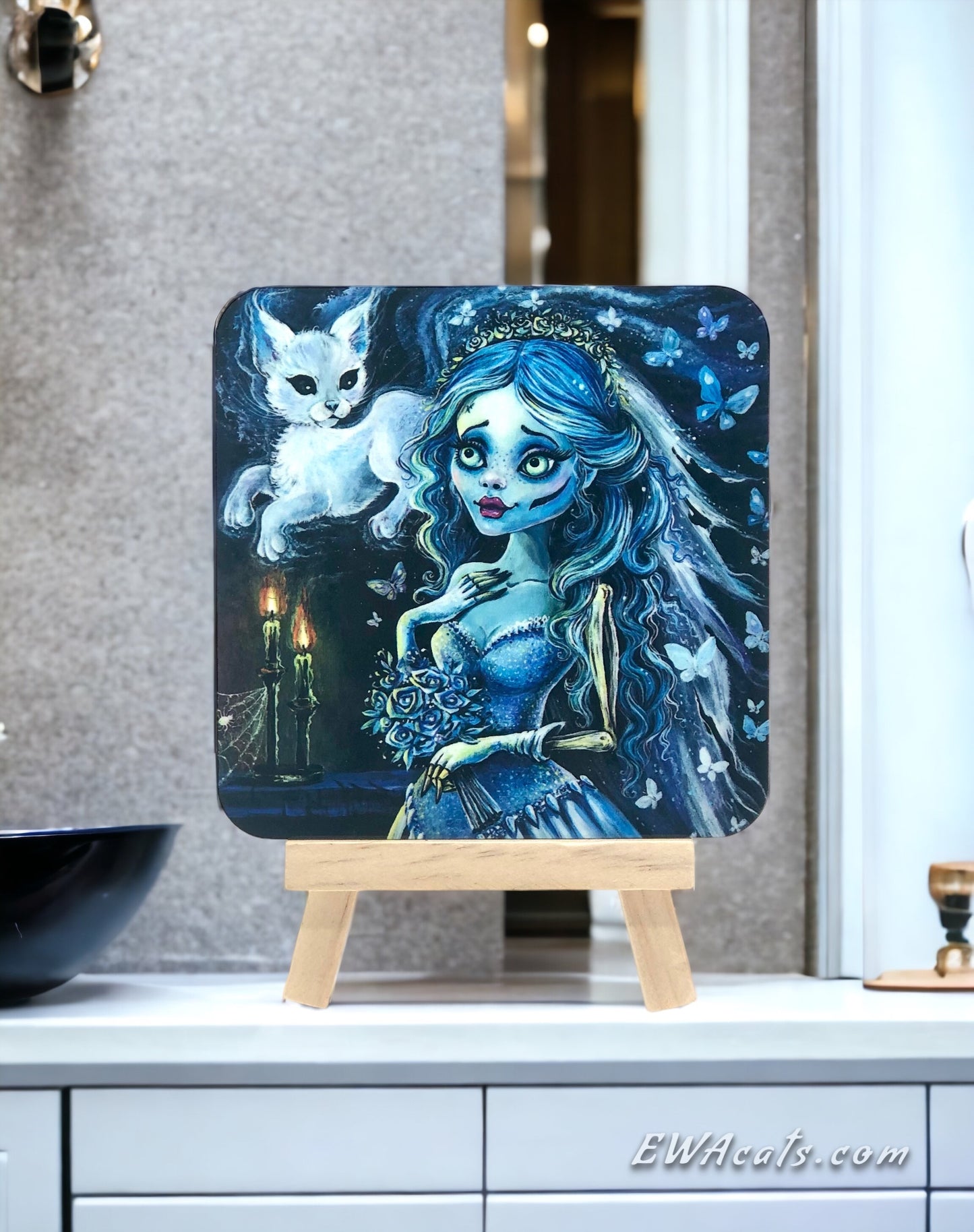 Coaster "Emily & Her Ghost Kitty"