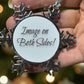 ORNAMENTS 3"x 3" Silver Snowflake Image of Your Choice! *Pick any image from my entire shop* (Image on both sides) See Directions Below