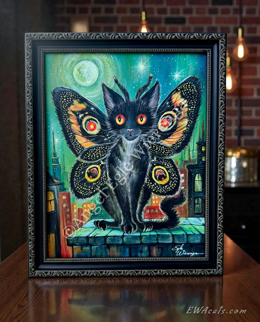 Original Painting "Mothmeow"
