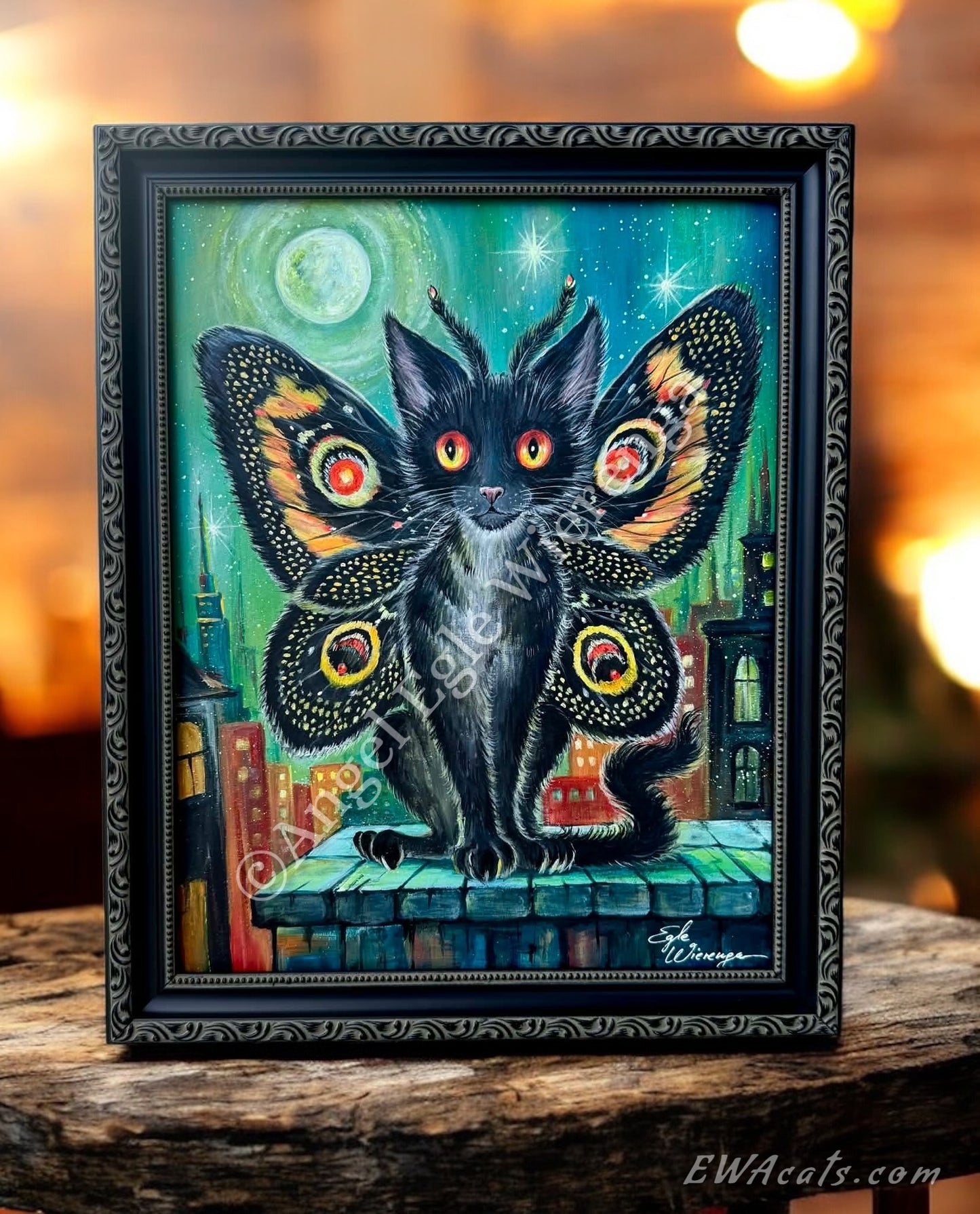 Original Painting "Mothmeow"