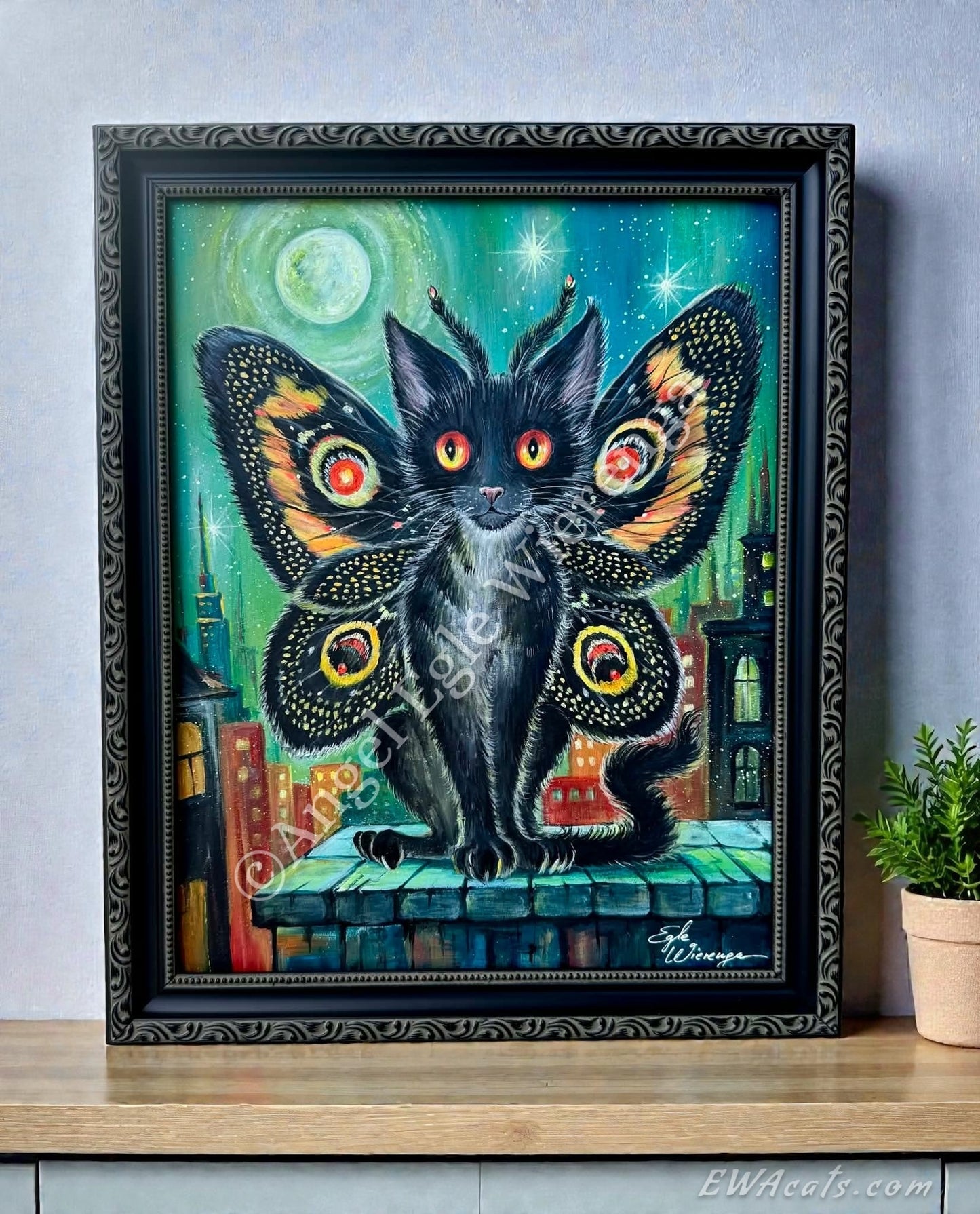 Original Painting "Mothmeow"