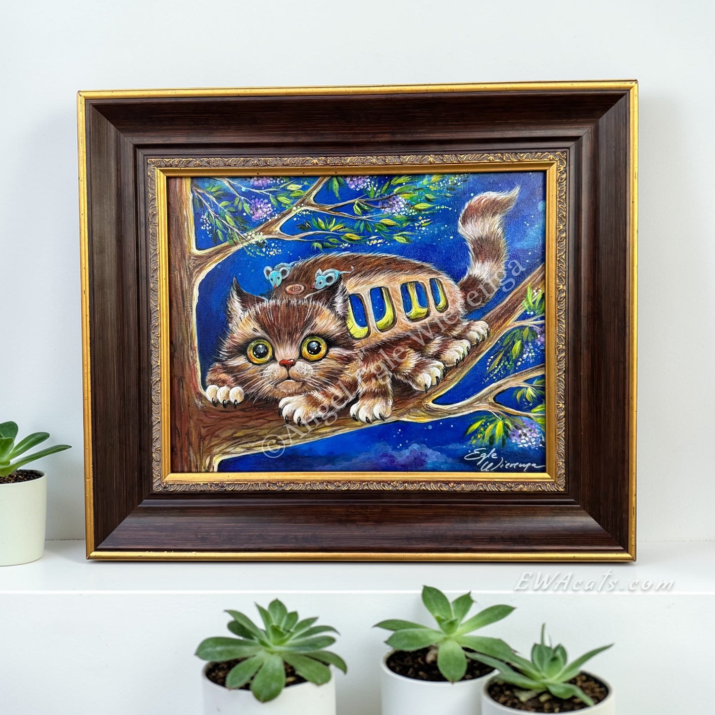 Original Painting "Catbus" (Inspired by Studio Ghibli film My Neighbor Totoro)