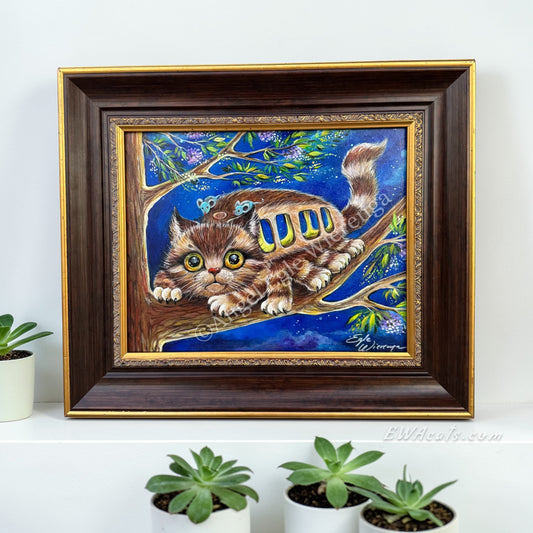 Original Painting "Catbus" (Inspired by Studio Ghibli film My Neighbor Totoro)