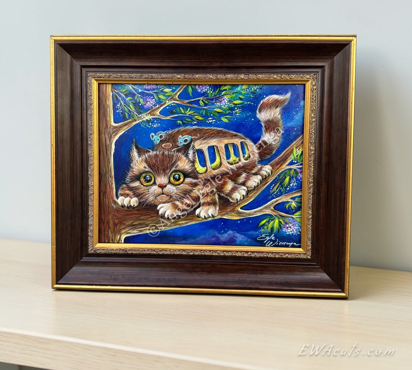 Original Painting "Catbus" (Inspired by Studio Ghibli film My Neighbor Totoro)