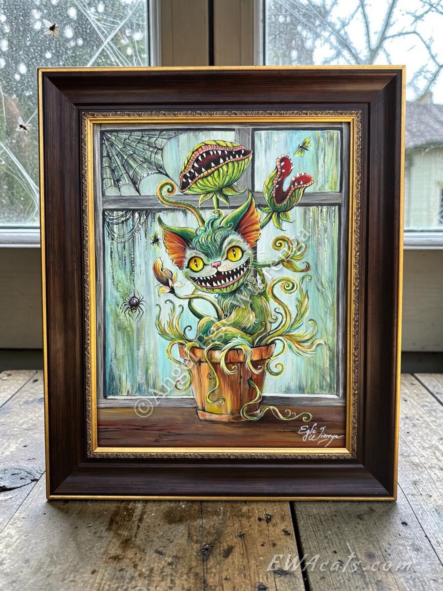 Original Painting "Venus Meowtrap"