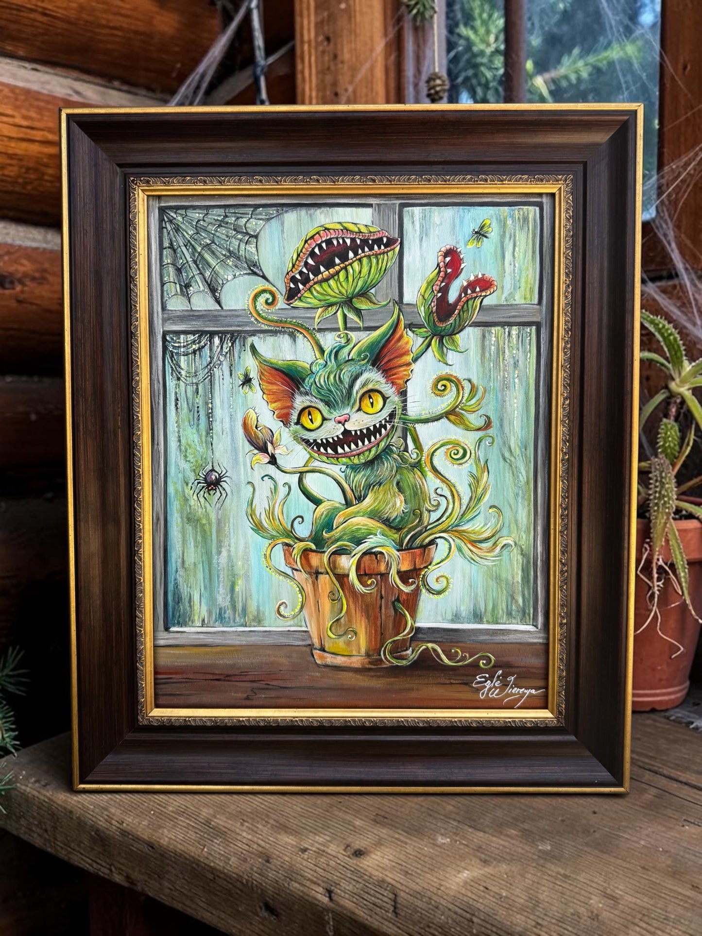 Original Painting "Venus Meowtrap"