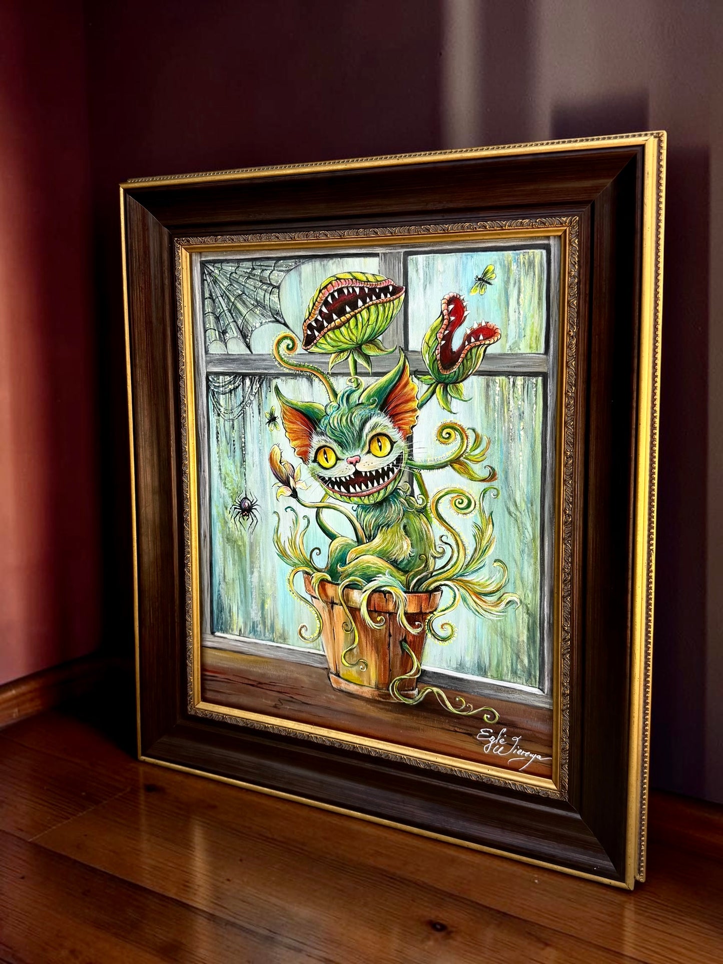 Original Painting "Venus Meowtrap"