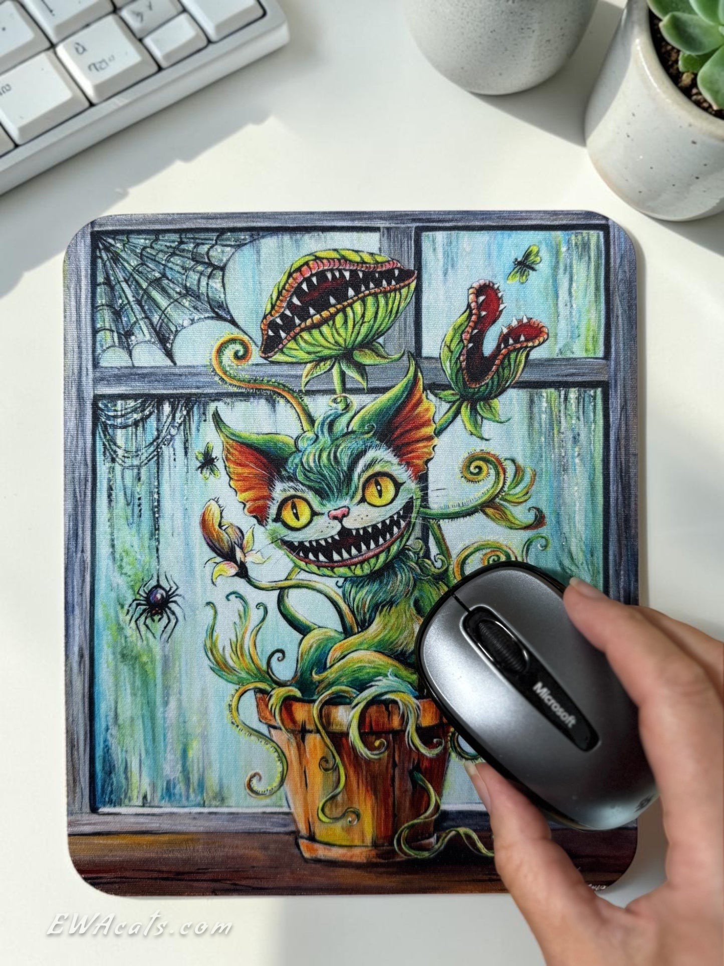 Mouse Pad "Venus Meowtrap"