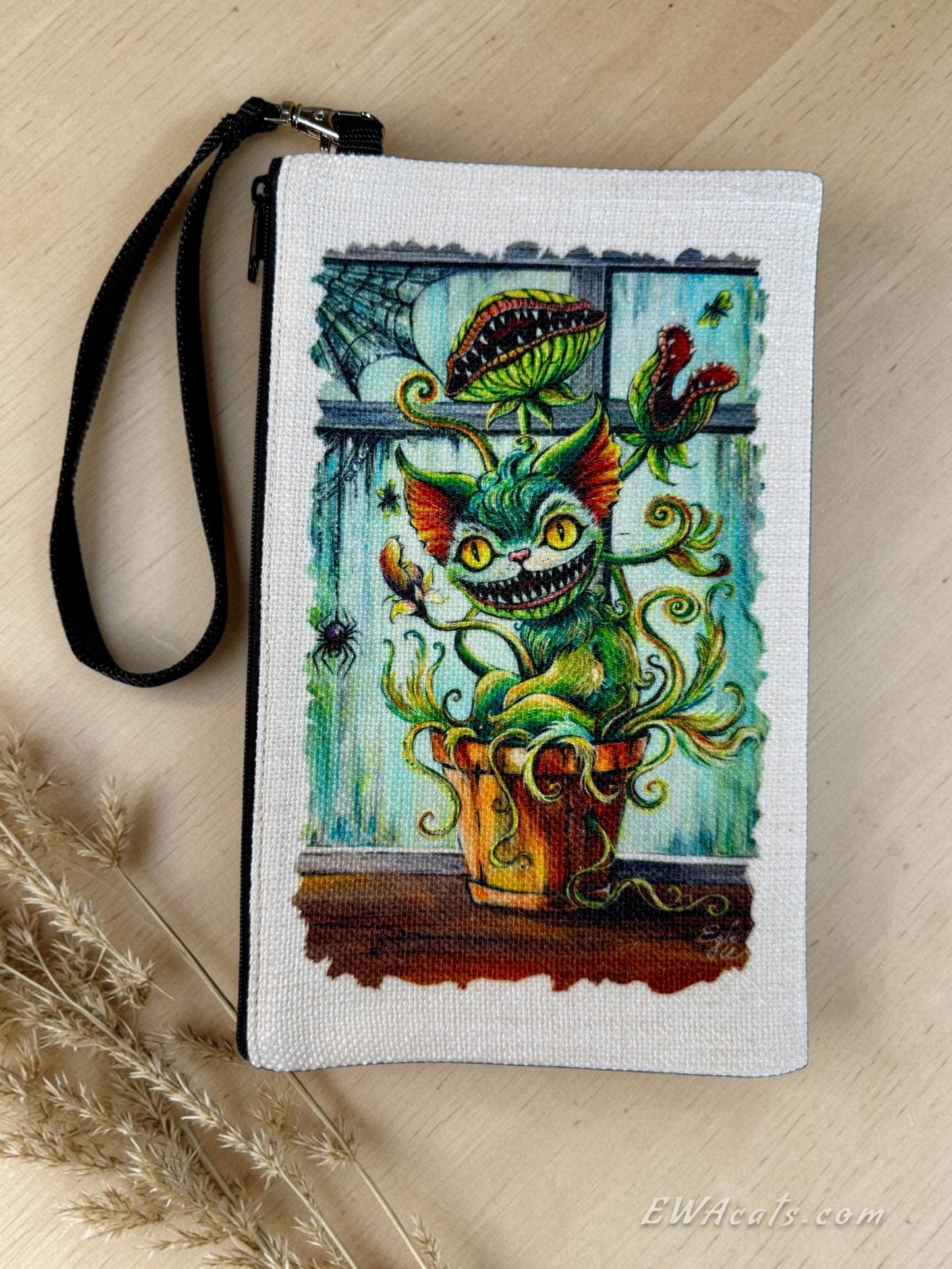 Linen Wallet "Venus Meowtrap"