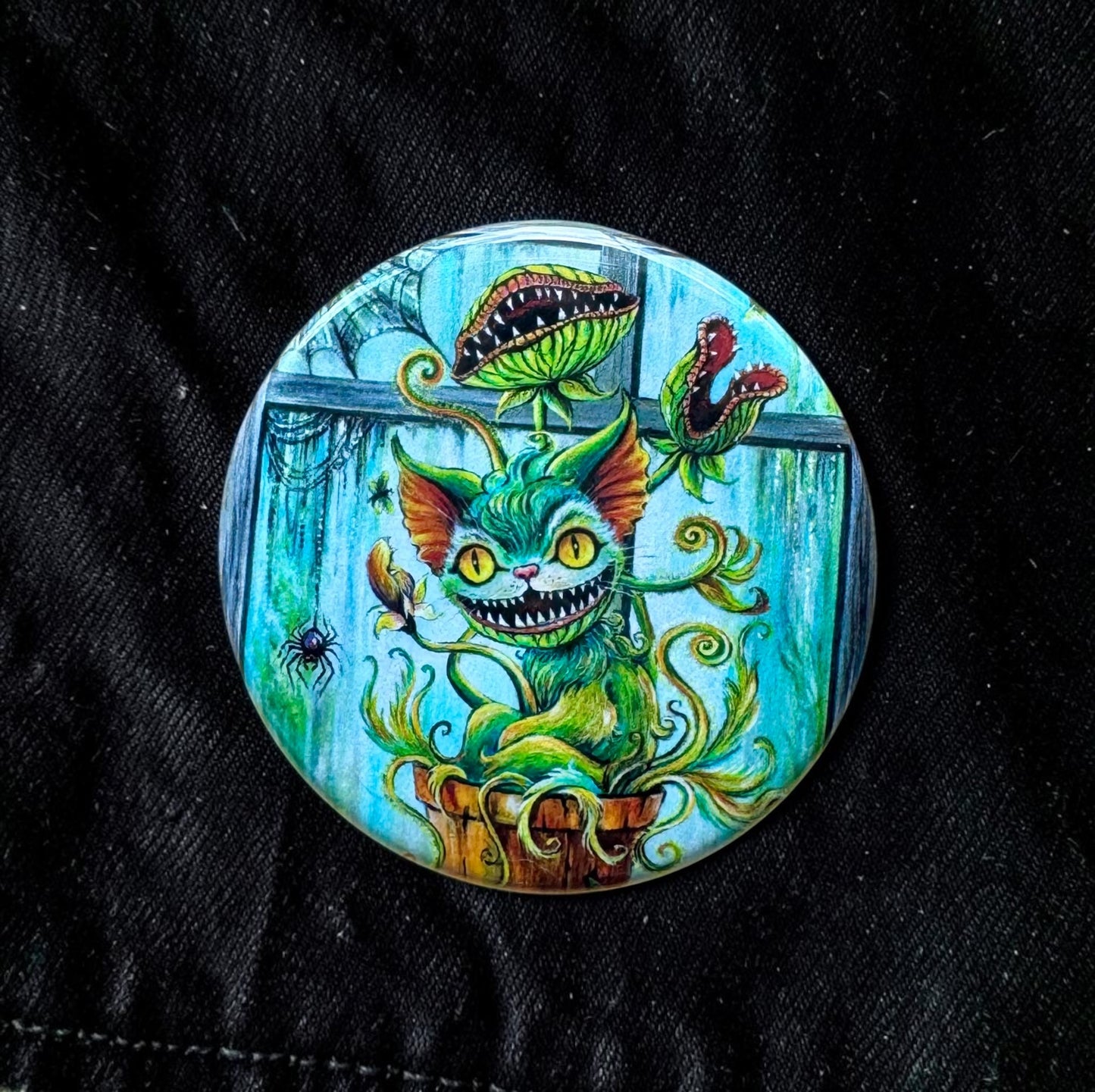 Button "Venus Meowtrap"