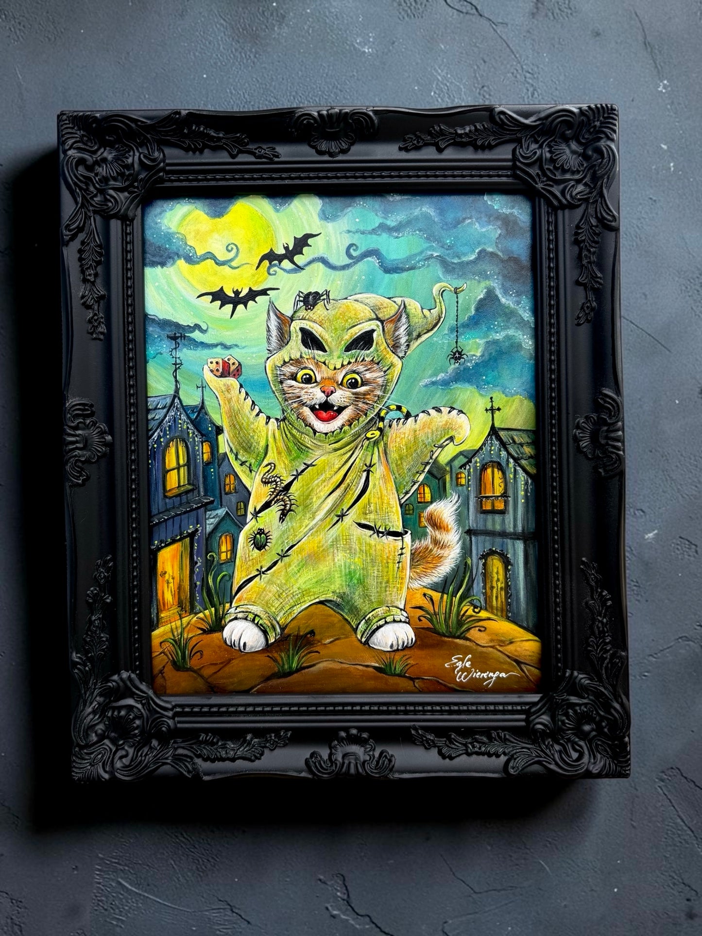 Original Painting "Oogie Boogie Kitty"