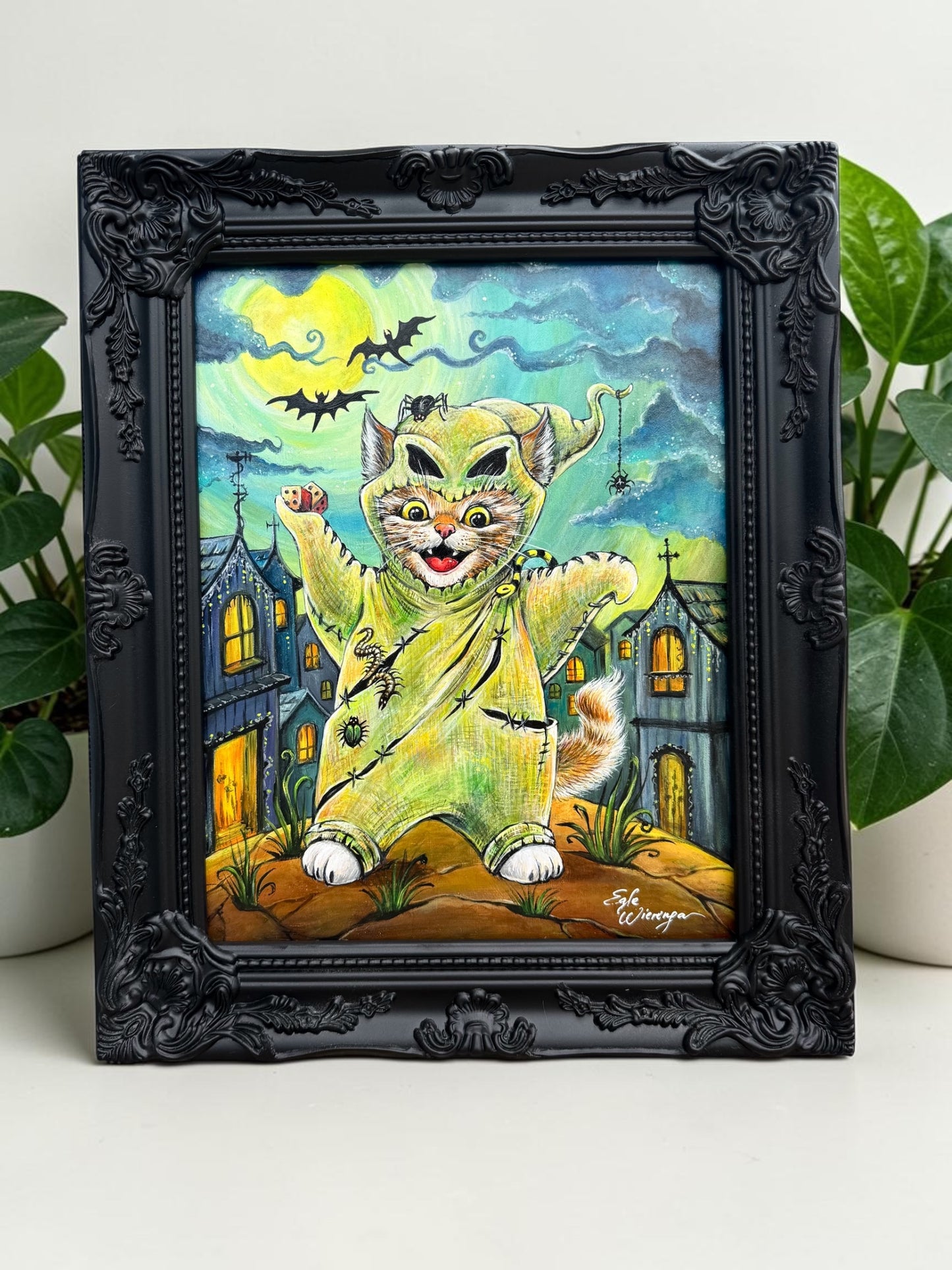 Original Painting "Oogie Boogie Kitty"