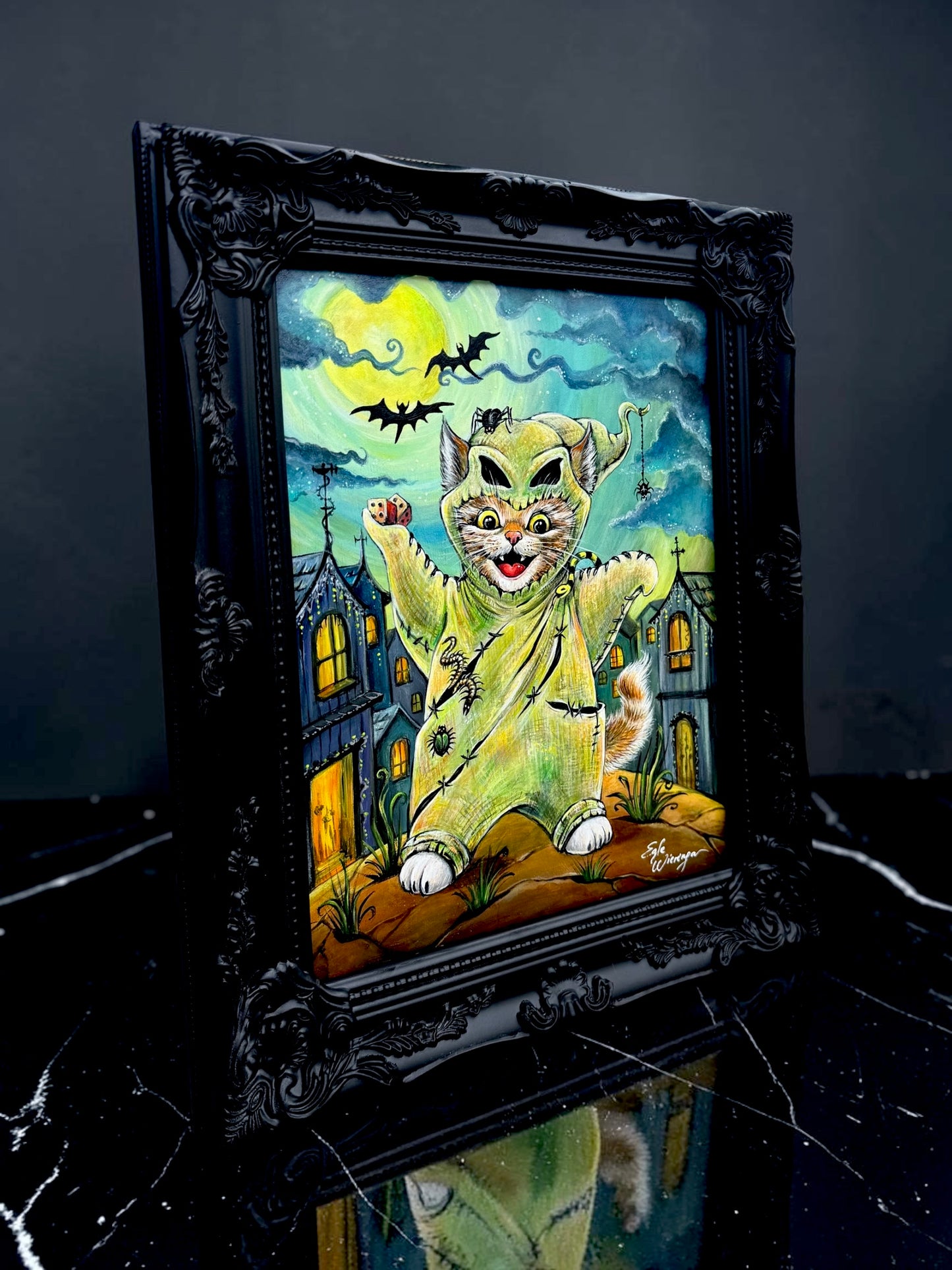 Original Painting "Oogie Boogie Kitty"