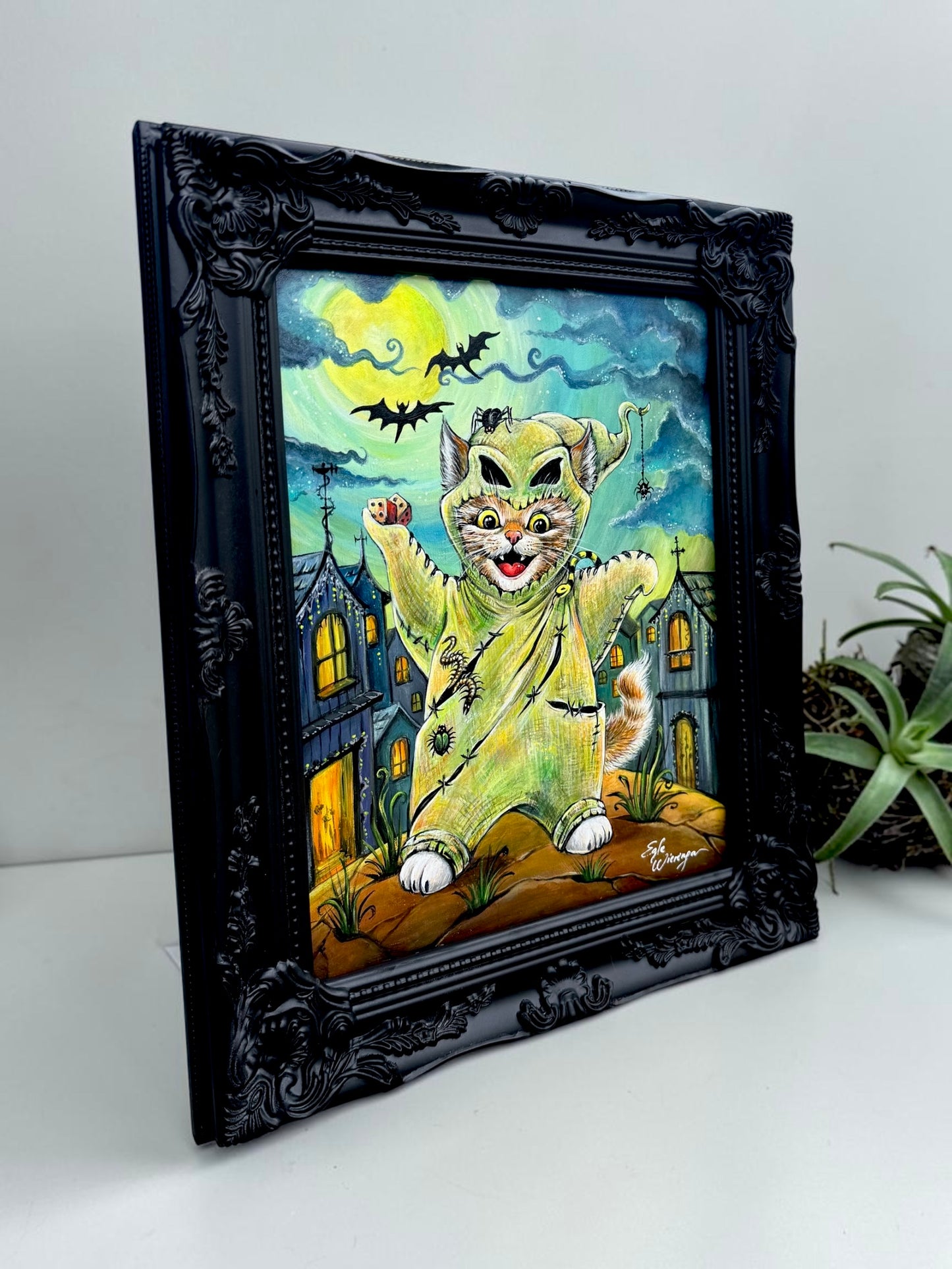 Original Painting "Oogie Boogie Kitty"
