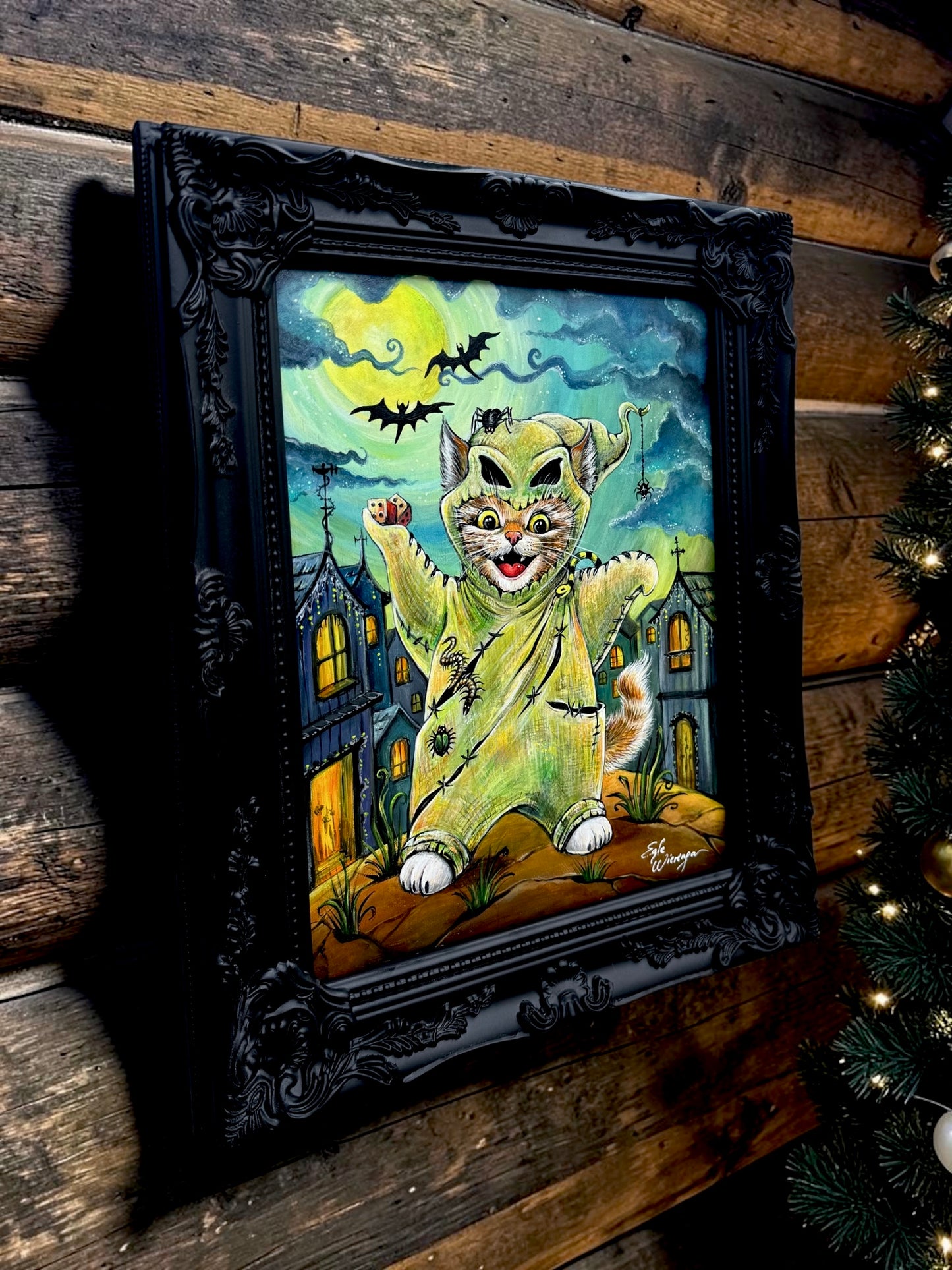 Original Painting "Oogie Boogie Kitty"