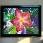 Original Painting "Radiant Bloom" Fluid Acrylic on paper