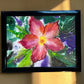 Original Painting "Radiant Bloom" Fluid Acrylic on paper