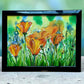 Original Painting "Sunlight Poppies" Fluid Acrylic on paper