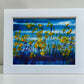 Original Painting "Meadow of Stars" Fluid Acrylic on paper