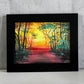 Original Painting "The Light Beyond" Fluid Acrylic on paper