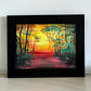Original Painting "The Light Beyond" Fluid Acrylic on paper