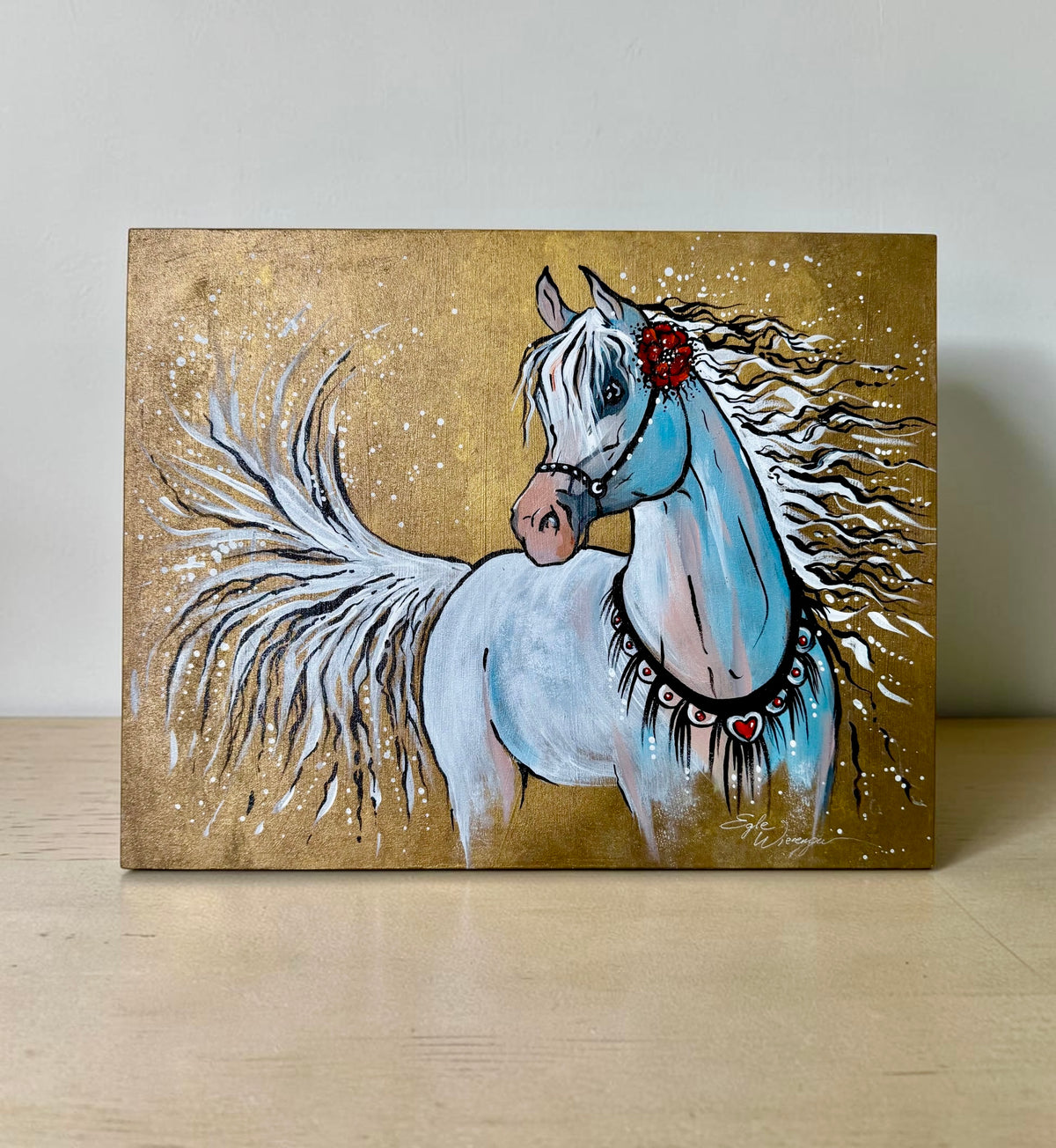 Original Painting "Love" Acrylics on Wood