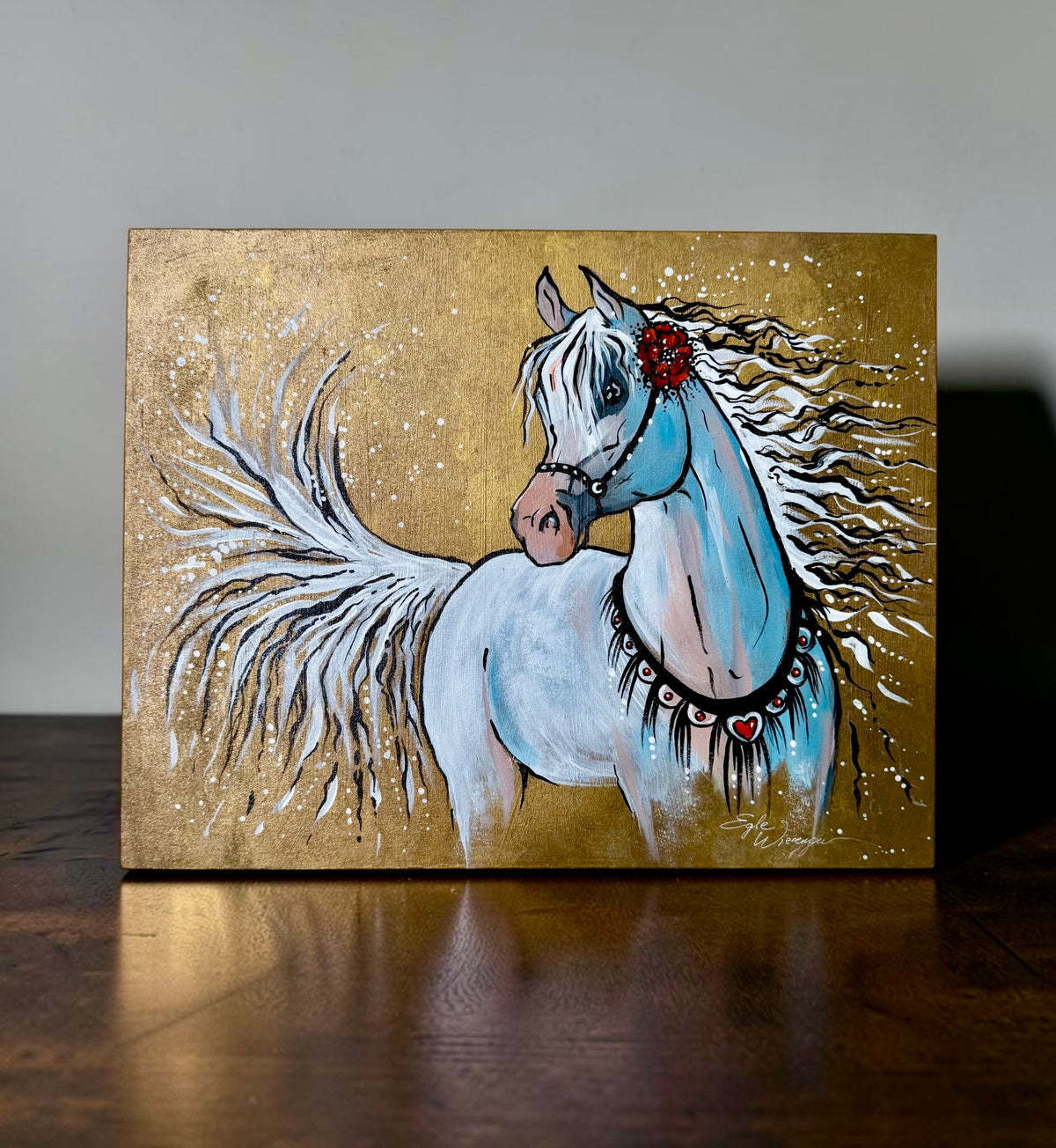 Original Painting "Love" Acrylics on Wood