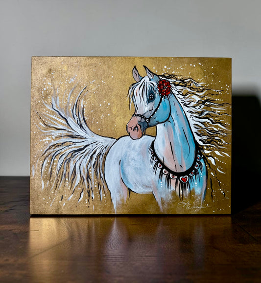 Original Painting "Love" Acrylics on Wood