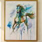 Original Painting "Bliss" Fluid Acrylics on Watercolor Canvas