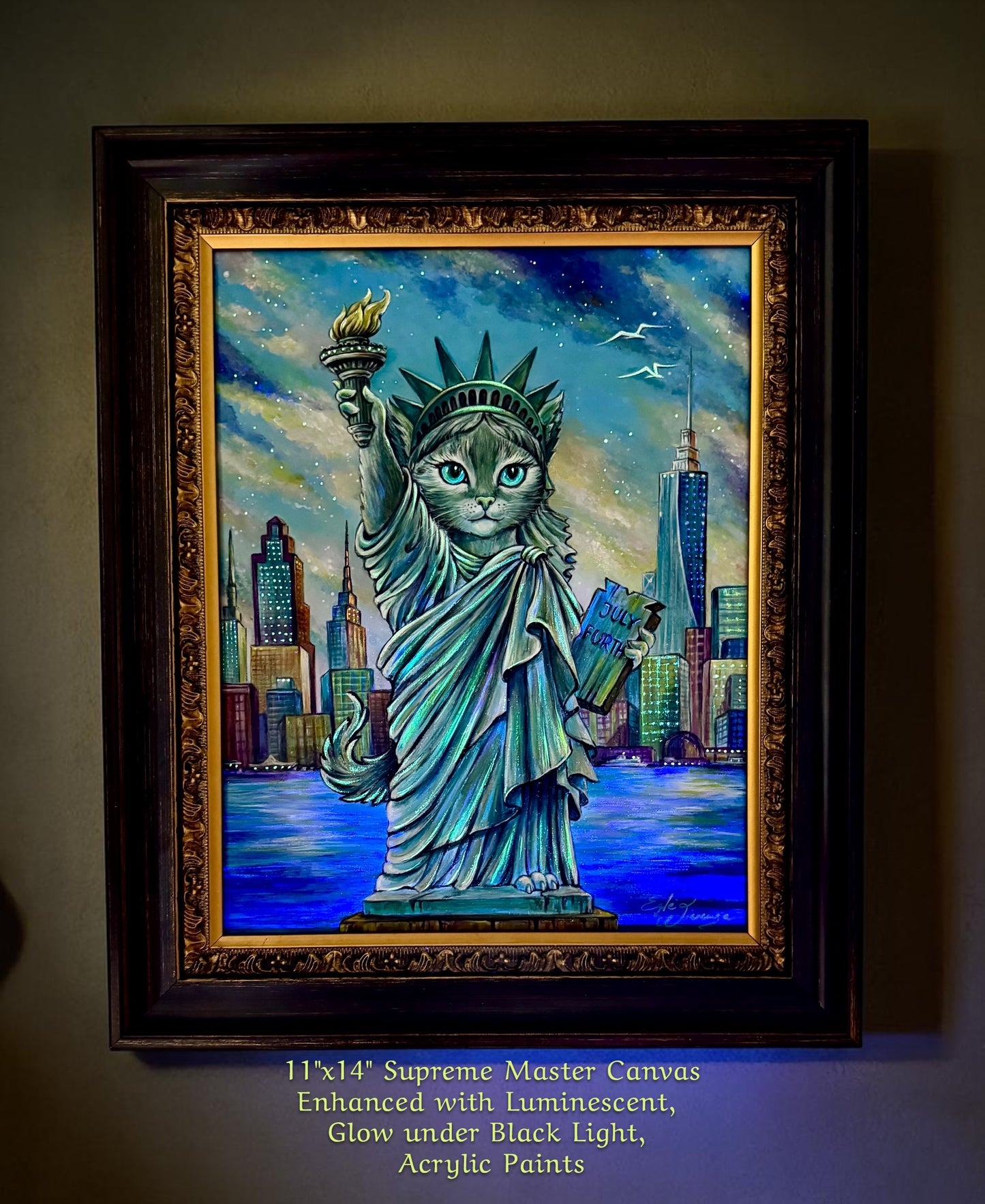 Original Painting "Statue of Lipurrty"