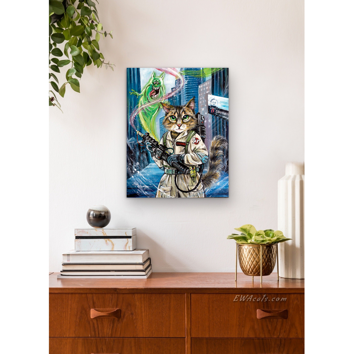 CANVAS "Ghostbuster Cat" Open & Limited Edition