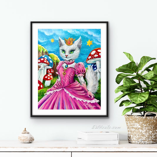 Art Print "Purrincess Peach"