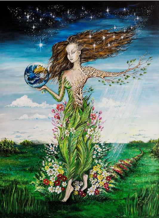 Original Painting "The Soul of the Earth" Acrylics on Canvas